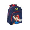 Mochila Infantil Adapt.carro Super Mario "world" 28x34x10 Cm