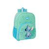 Stitch Aloha - Mochila Escolar Niño, Mochila Niño, Mochila Infantil, Adaptable A Carro, Ideal Para Niños En Edad Escolar, Cómoda Y Versátil, Calidad Y Resistencia, 33x14x42 Cm, Color Turquesa