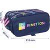 Pack Benetton "cool" Mochila, Estuche Y Neceser  | Safta