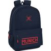 Pack Cartera Extraescolares Munich "flash" + Mochila Adapt.carro Munich "flash"  | Safta