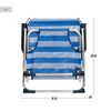 Pack 2 Sillas De Playa Plegables Aktive 44x40x72 Cm, Rayas Azul Y Blanco