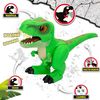 Velociraptor T-rex Junior Con Sonidos Y Movimiento Dinos Unleashed