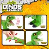 Velociraptor T-rex Junior Con Sonidos Y Movimiento Dinos Unleashed