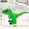 Velociraptor T-rex Junior Con Sonidos Y Movimiento Dinos Unleashed