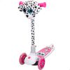 Patinete 3 Ruedas Dálmata Plegable C/luces Y Peluche K3yriders