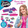 Shimmer N Sparkle - Set Peluquería Con Trenzador Eléctrico Y Accesorios Para Decorar El Pelo