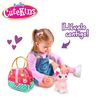 Colorbaby - Paris Gatito Peluche Con Bolso Transportín De Lujo, +2 Años