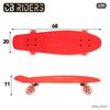 Cb Riders - Monopatín Skateboard Rojo Con 4 Ruedas, 71x20 Cm