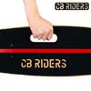 Cb Riders - Monopatín Skateboard De Madera 68x19 Cm Negro Con Asa