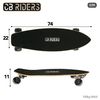 Cb Riders - Monopatín Skateboard Madera Con 4 Ruedas, 74x22 Cm