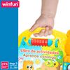 Winfun - Libro Interactivo Oso Con Luz Y Sonido Para Aprender Letras, Objetos Y Formas