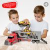 Colorbaby - Camión Portacoches Fricción 47 Cm Con 2 Coches 4x4