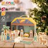 Woomax - Belén De Madera Infantil 15 Piezas