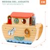 Woomax - Arca De Noé De Madera Con Figuras Encajables Zookabee