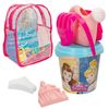 Princess Set Cubo De Playa C/accesorios Y Mochila Transporte