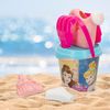 Princess Set Cubo De Playa C/accesorios Y Mochila Transporte