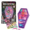 Monster High - Set De Maquillaje Feeling Fierce Con Paleta De Ataúd, Pincel, Brocha Y Pegatinas