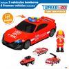 Coche De Bomberos Con Portacoches Cb Toys