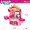 Tocador De Juguete Portátil 2 En 1 C/luz Y Sonido Beauty Fashion Girls