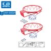 Canasta De Baloncesto De Pared C/pelota E Hinchador Cb Sports