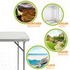 Mesa Plegable Camping Aktive Blanca