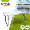 Mesa Plegable Baja Aktive Camping Blanca