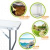 Mesa Plegable Baja Aktive Camping Blanca