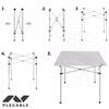 Mesa Camping Plegable De Aluminio Aktive Camping