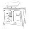 Mueble Plegable Cocina Camping Con Paravientos Aktive