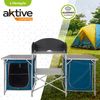 Mueble Plegable Cocina Camping Con Paravientos + 2 Compartimentos Aktive