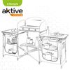 Mueble Plegable Cocina Camping Con Paravientos + 2 Compartimentos Aktive