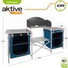 Mueble Plegable Cocina Camping Con Paravientos + 2 Compartimentos Aktive