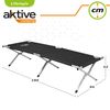 Cama Plegable Camping Negro Aktive