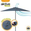 Parasol Rectangular 200x300cm Antracita Mástil Aluminio Aktive Garden