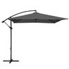 Parasol Excéntrico Banana 300x300x250 Cm Antracita Mástil Acero Aktive