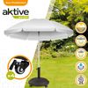 Soporte Parasol  Circular Cemento Con Ruedas Aktive Garden