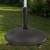 Soporte Parasol  Circular Cemento Con Ruedas Aktive Garden