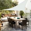 Toldo Poliéster Triangular Aktive Garden Color Blanco