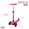 Patinete 3 Ruedas Fucsia C/manillar Desmontable Eezi