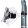 Set Buceo Adulto Con Gafas Visión 150º Y Tubo Aqua Sport, Gris Y Blanco