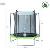 Cama Elástica Infantil Acero Máx.50 Kg - Aktive. Verde, Negro Y Azul