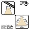 Toldo Sombreo Triangular Aktive Garden Uv50 Color Crema