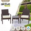 Conjunto Muebles Terraza Con Sillones Y Mesita Ratán Aktive