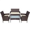 Conjunto Muebles Terraza Sillones, Sofá Y Mesa Ratán Aktive