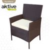 Conjunto Muebles Terraza Sillones, Sofá Y Mesa Ratán Aktive