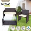 Conjunto Muebles Terraza Ratán 3 Sillones Y 1 Mesa Aktive