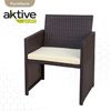 Conjunto Muebles Terraza Ratán 3 Sillones Y 1 Mesa Aktive