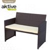 Conjunto Muebles Terraza Ratán 3 Sillones Y 1 Mesa Aktive