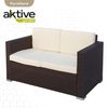 Conjunto Muebles Terraza Sillones, Sofá Y Mesita Ratán Aktive