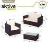 Conjunto Muebles Terraza Sillones, Sofá Y Mesita Ratán Aktive